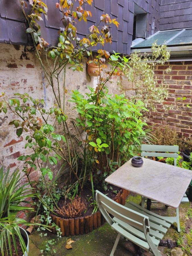 Ferienwohnung My Little Garden -Parking Gratuit 500M -Coeur Historique -La Clef De Honfleur Exterior foto